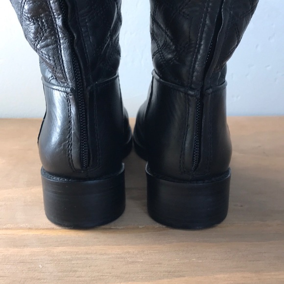 Tory Burch Claremont Tall Boot - Quilted Black 6.5 - Picture 8 of 10